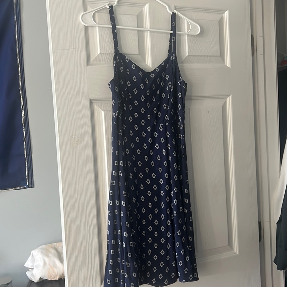 Navy and white sun dress. Size small